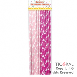 SORBETE POLIPAPEL CORONAS PAQ x 24 UNIDADES